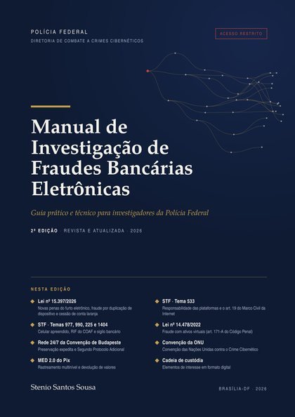 Capa de Manual de Investigação de Fraudes Bancárias Eletrônicas (2ª edição)